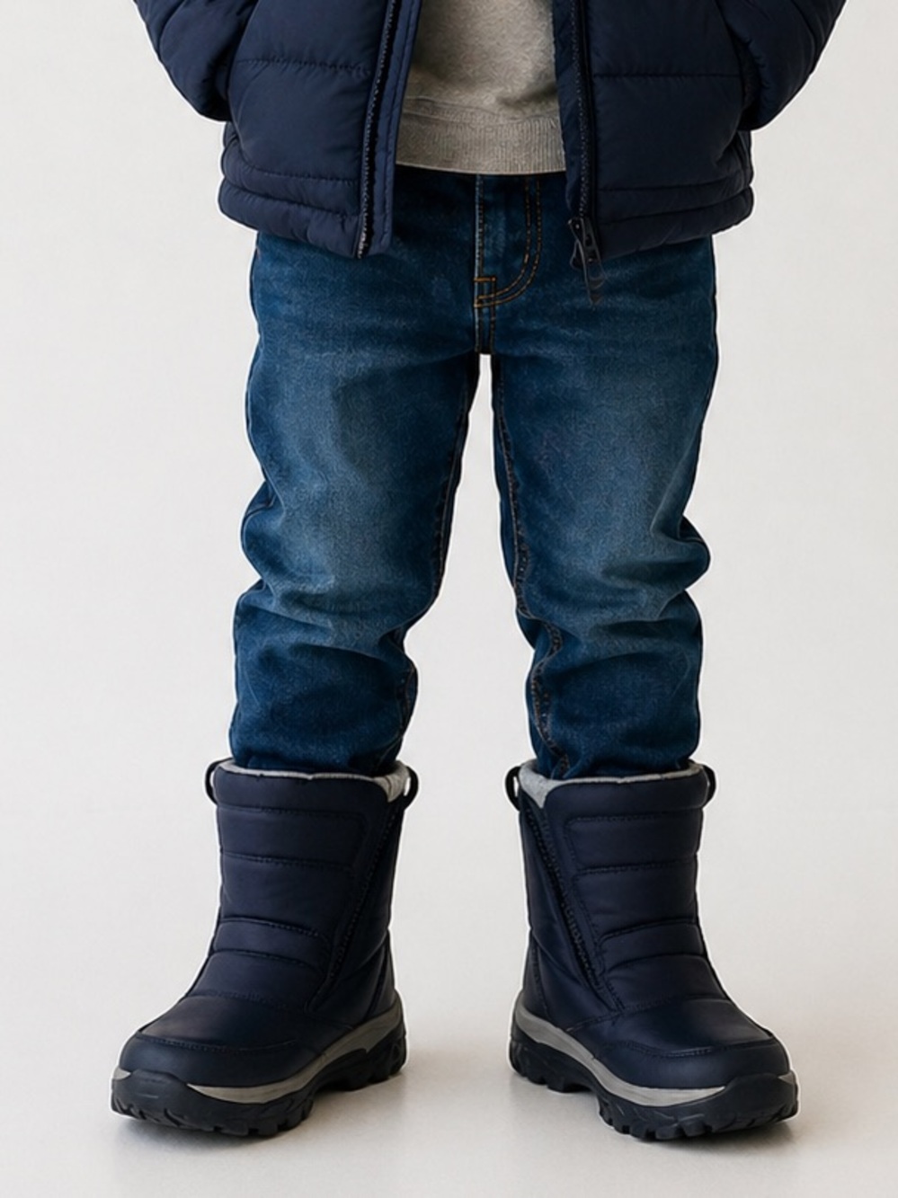 Lands’ End Youth Adolesent Winter Snow Boots Black US 13 Waterproof